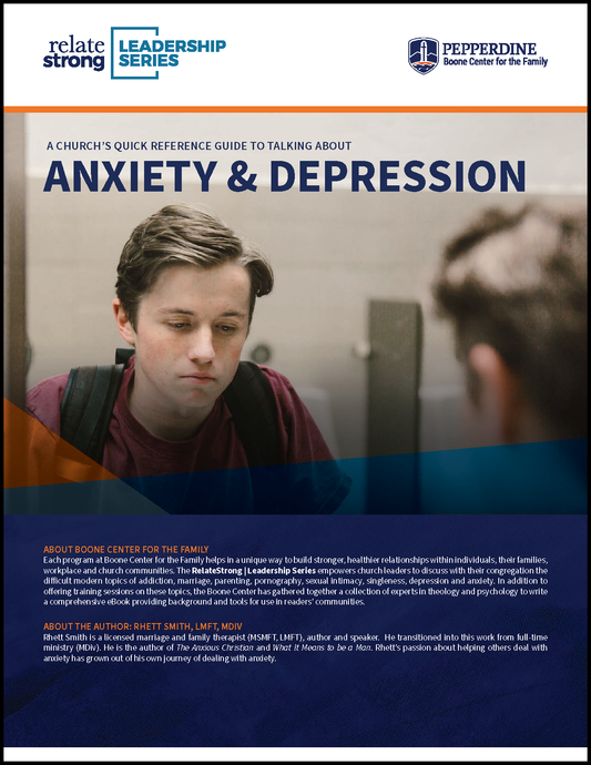 QUICK REFERENCE GUIDE - Talking about Anxiety & Depression